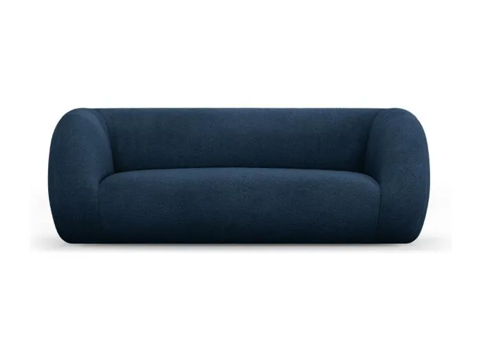 Cosmopolitan Design - 2-Sitzer Sofa "Essen" aus Boucle dunkelblau - 210x95x86cm