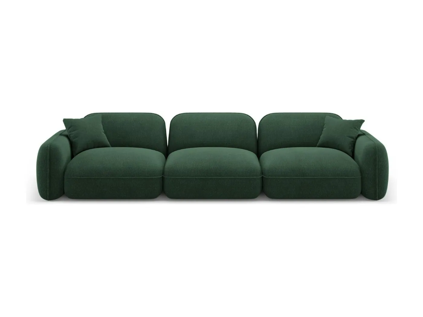 CXL by Christian Lacroix - 4-Sitzer modulares Sofa "Lucien" Sitzer aus Samt grün - 320x90x70cm