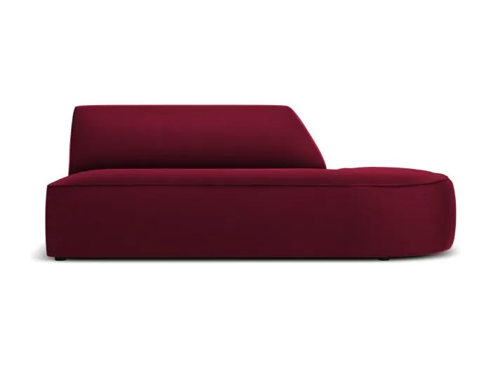 CXL by Christian Lacroix - 2-Sitzer modulares Sofa rechts "Charles" Sitzer aus Samt rot - 181x93x69cm