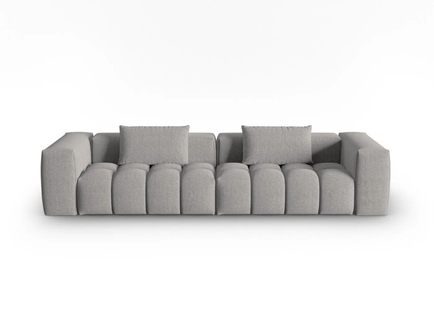 CXL by Christian Lacroix - 5-Sitzer modulares Sofa "Lorella" Sitzer aus strukturiertem Stoff dunkelbeige - 290x85x70cm