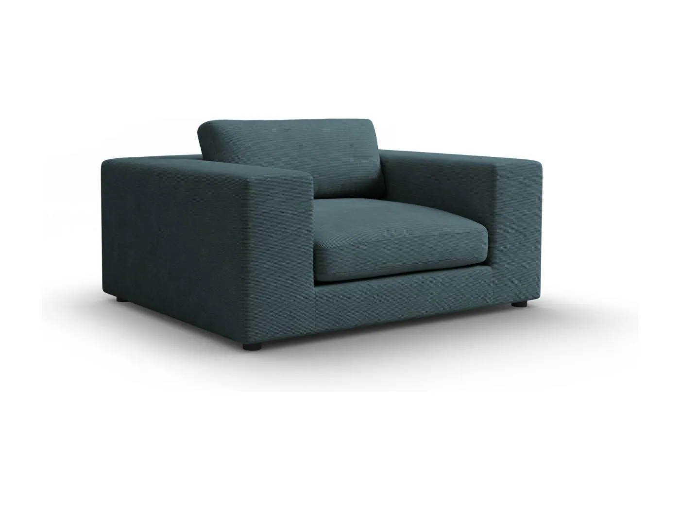 CXL by Christian Lacroix - 1,5-Sitzer Sofa "Tendance" Sitzer aus Cord blau - 156x122x72cm