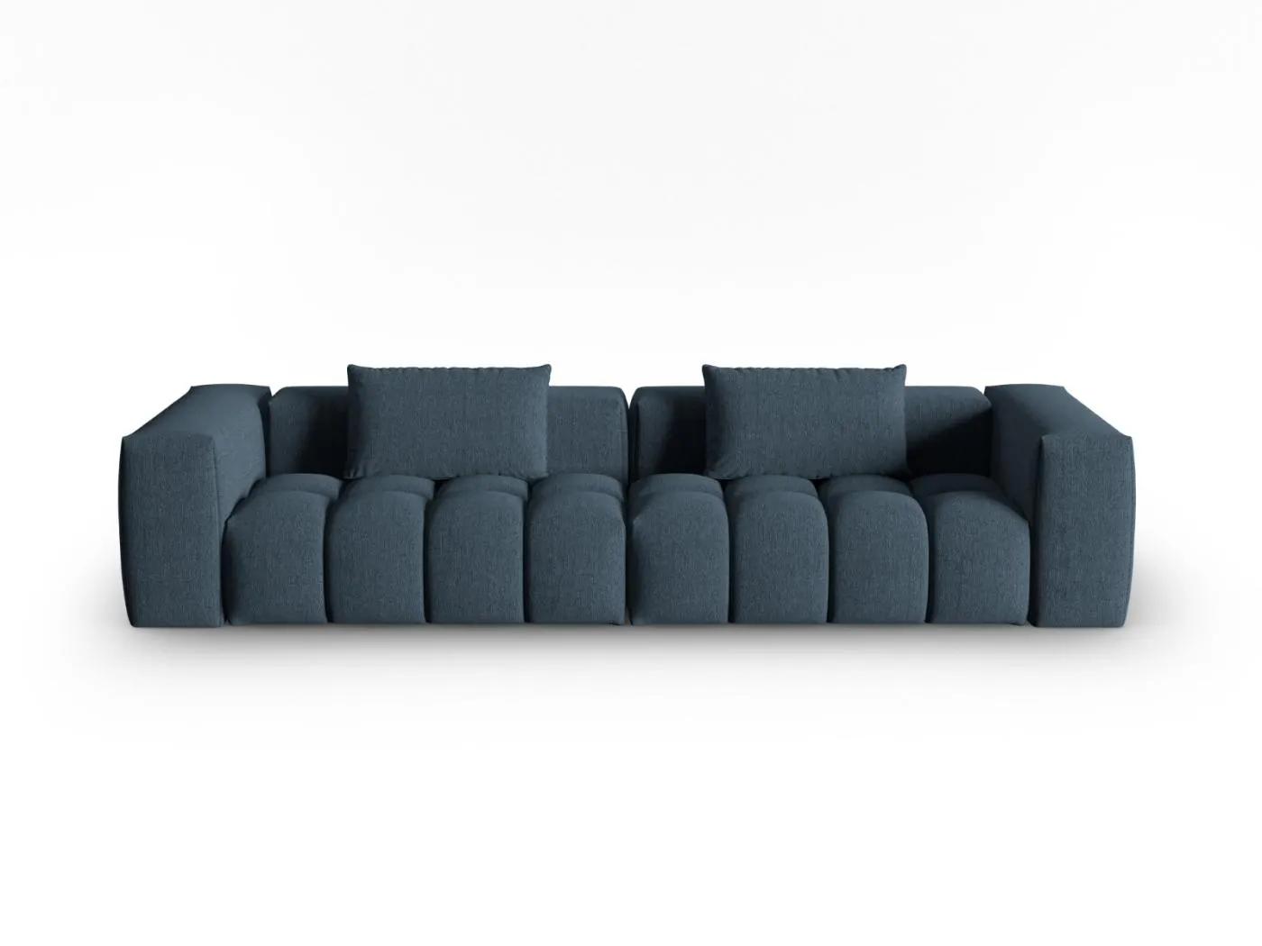 CXL by Christian Lacroix - 5-Sitzer modulares Sofa "Lorella" Sitzer aus strukturiertem Stoff dunkelblau - 290x85x70cm