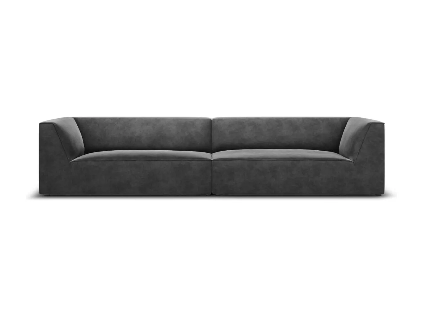 CXL by Christian Lacroix - 4-Sitzer Sofa "Charles" Sitzer aus Samt dunkelgrau - 302x93x69cm