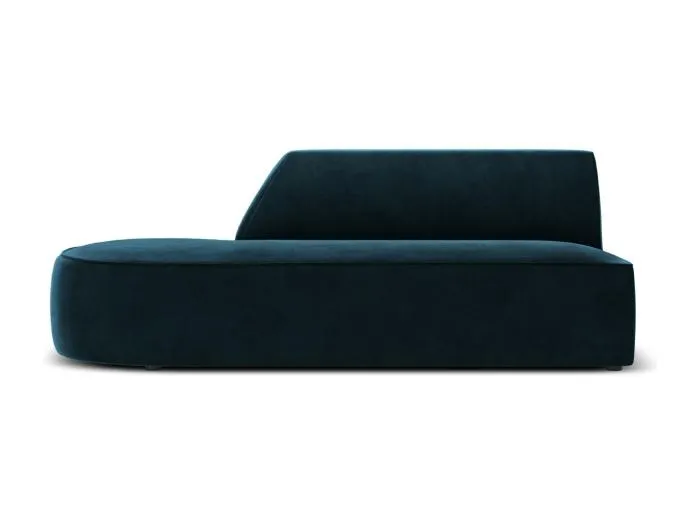 CXL by Christian Lacroix - 2-Sitzer modulares Sofa links "Charles" Sitzer aus Samt petrol - 181x93x69cm