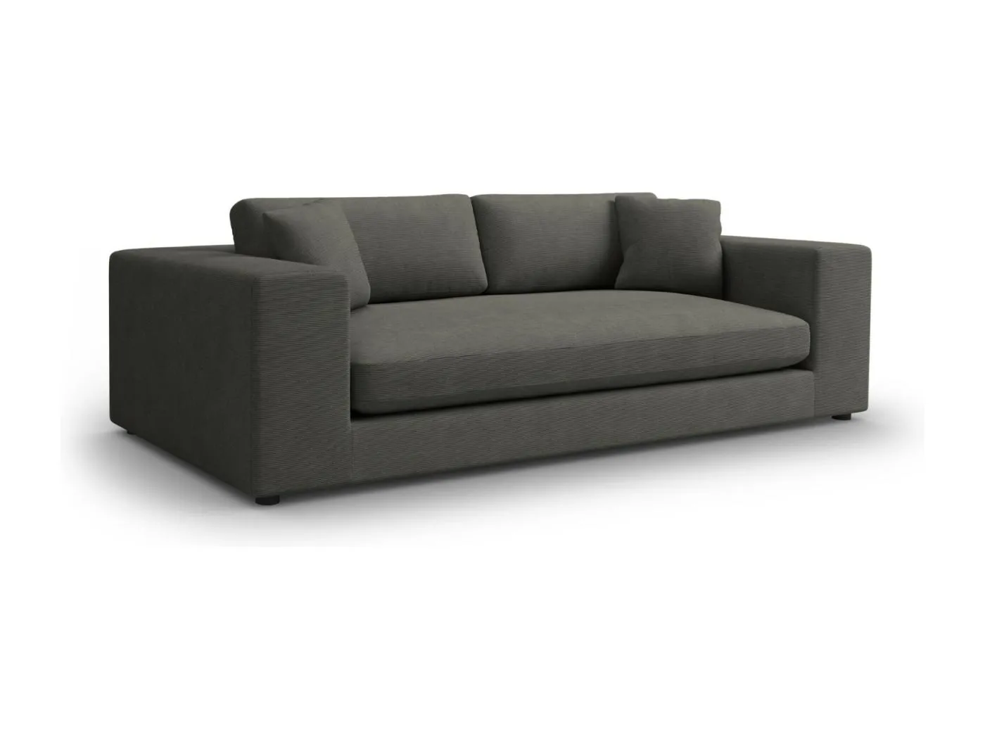 CXL by Christian Lacroix - 4-Sitzer Sofa "Tendance" Sitzer aus Cord dunkelgrau - 262x122x72cm