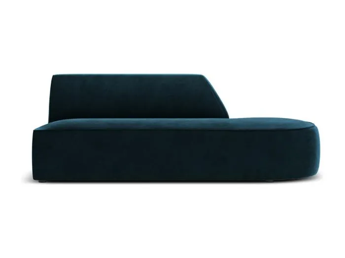 CXL by Christian Lacroix - 2-Sitzer modulares Sofa rechts "Charles" Sitzer aus Samt petrol - 181x93x69cm