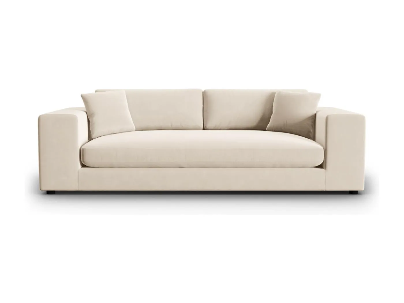 CXL by Christian Lacroix - 4-Sitzer Sofa "Tendance" Sitzer aus Samt beige - 262x122x72cm