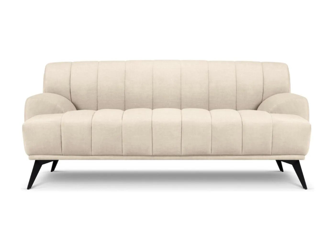 CXL by Christian Lacroix - 2-Sitzer Sofa "Rita" Sitzer aus Samt leichtes beige - 166x94x77cm