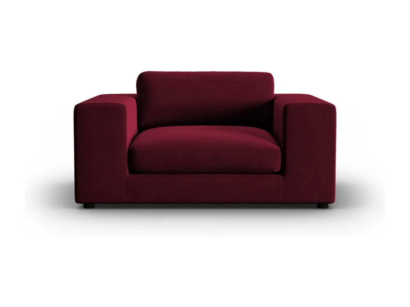 CXL by Christian Lacroix - 1,5-Sitzer Sofa "Tendance" Sitzer aus Samt rot - 156x122x72cm
