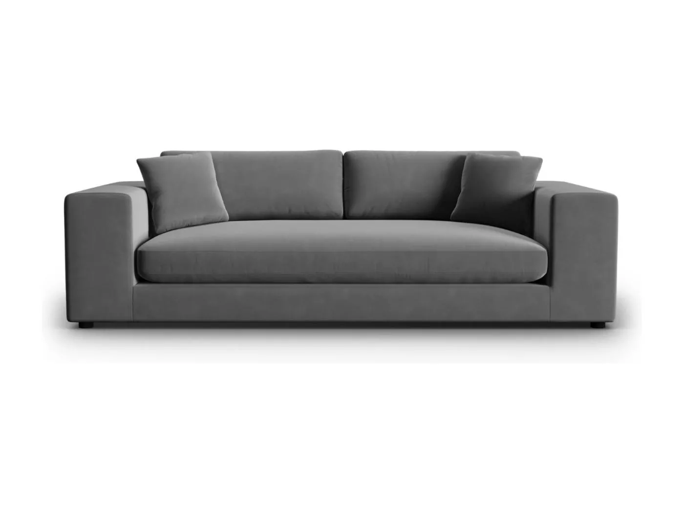 CXL by Christian Lacroix - 4-Sitzer Sofa "Tendance" Sitzer aus Samt grau - 262x122x72cm