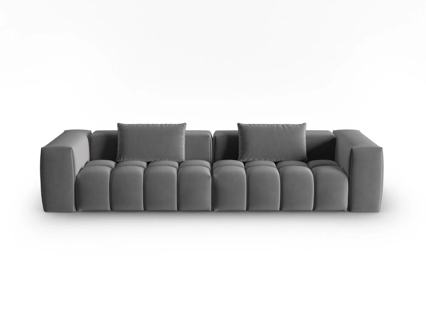 CXL by Christian Lacroix - 5-Sitzer modulares Sofa "Lorella" Sitzer aus Samt Zement - 290x85x70cm