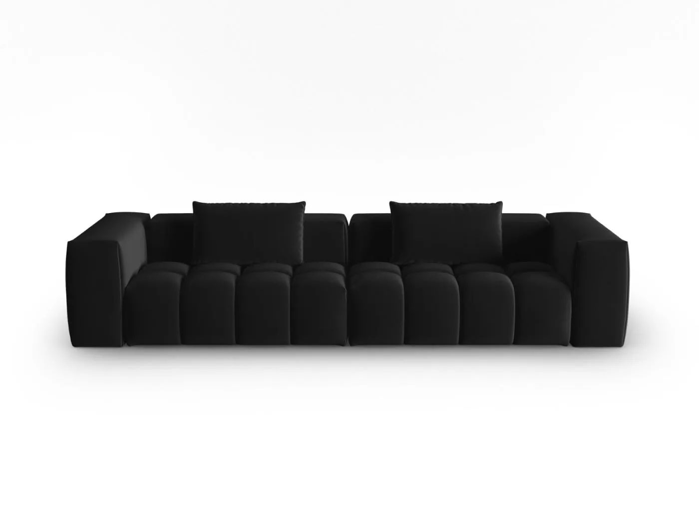 CXL by Christian Lacroix - 5-Sitzer modulares Sofa "Lorella" Sitzer aus Samt schwarz - 290x85x70cm