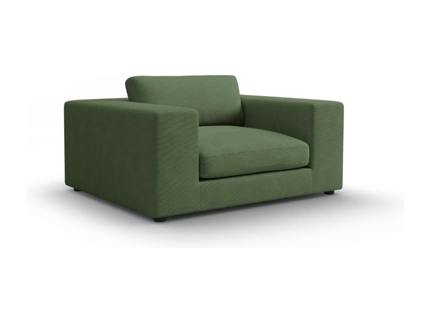 CXL by Christian Lacroix - 1,5-Sitzer Sofa "Tendance" Sitzer aus Cord grün - 156x122x72cm