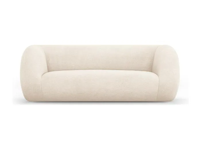 Cosmopolitan Design - 2-Sitzer Sofa "Essen" aus Boucle beige - 210x95x86cm