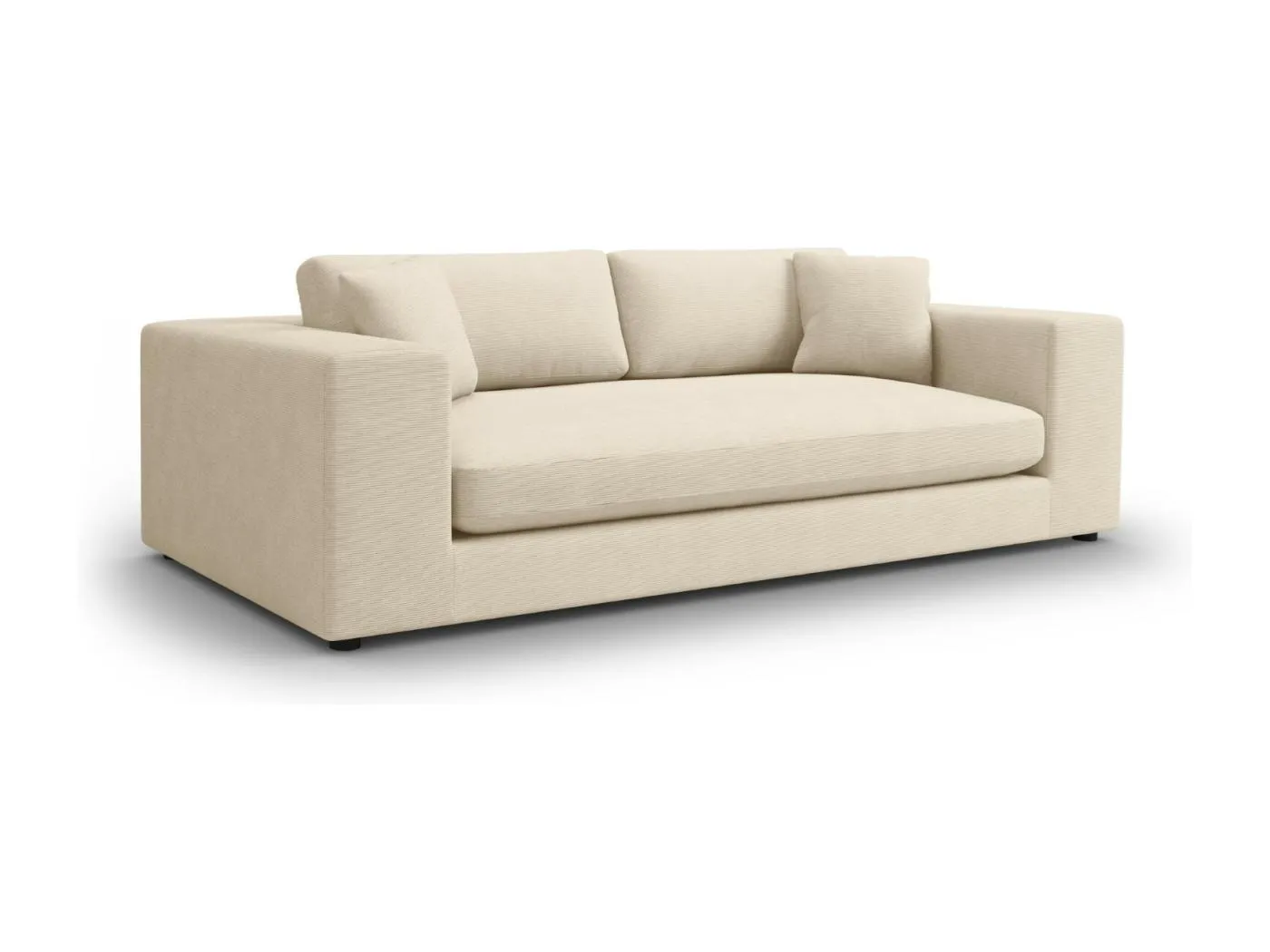 CXL by Christian Lacroix - 4-Sitzer Sofa "Tendance" Sitzer aus Cord leichtes beige - 262x122x72cm