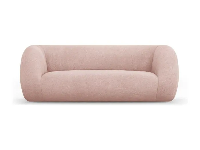 Cosmopolitan Design - 2-Sitzer Sofa "Essen" aus Boucle puderrosa - 210x95x86cm