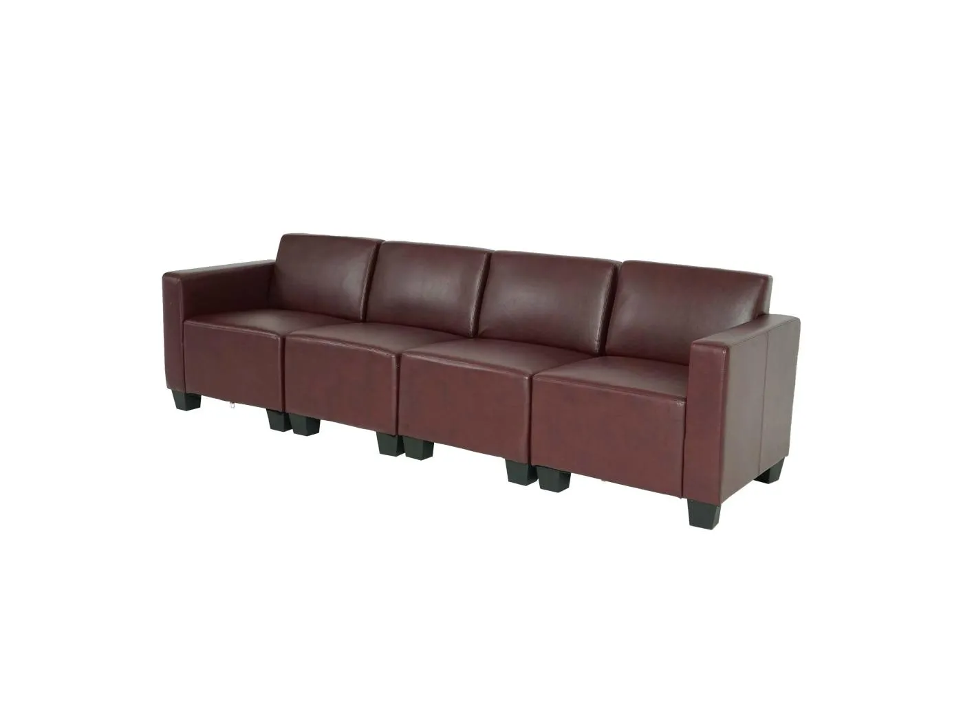 4-Sitzer Sofa Moncalieri, Rot-braun