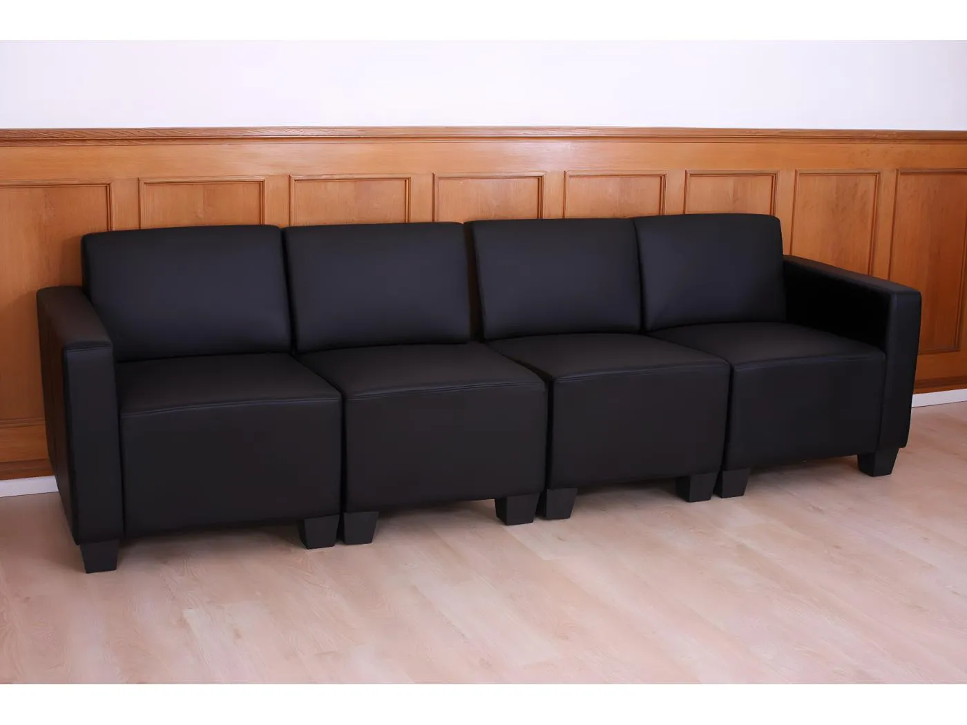 4-Sitzer Sofa Moncalieri, Schwarz