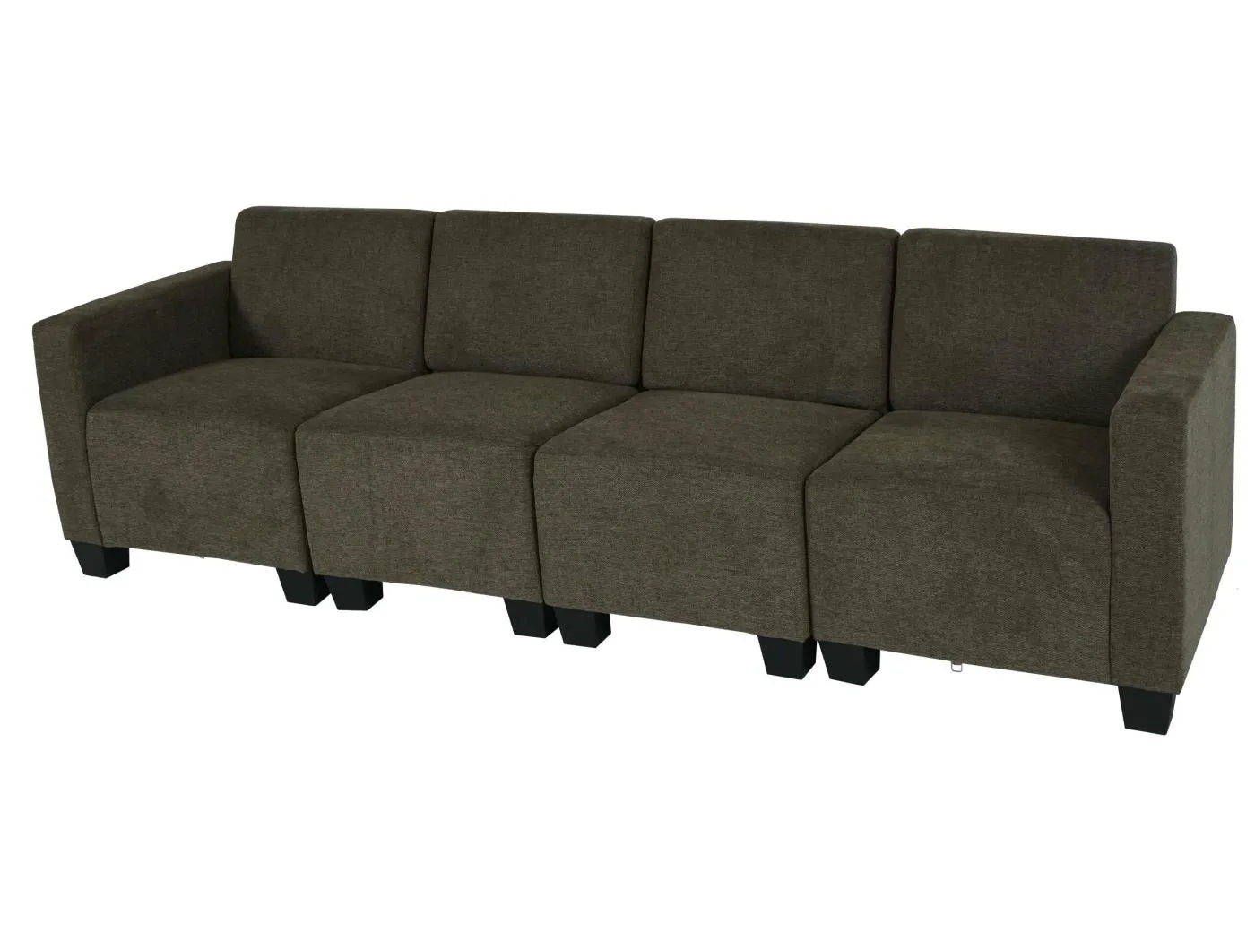 Modular 4-Sitzer Sofa Couch Moncalieri, Braun