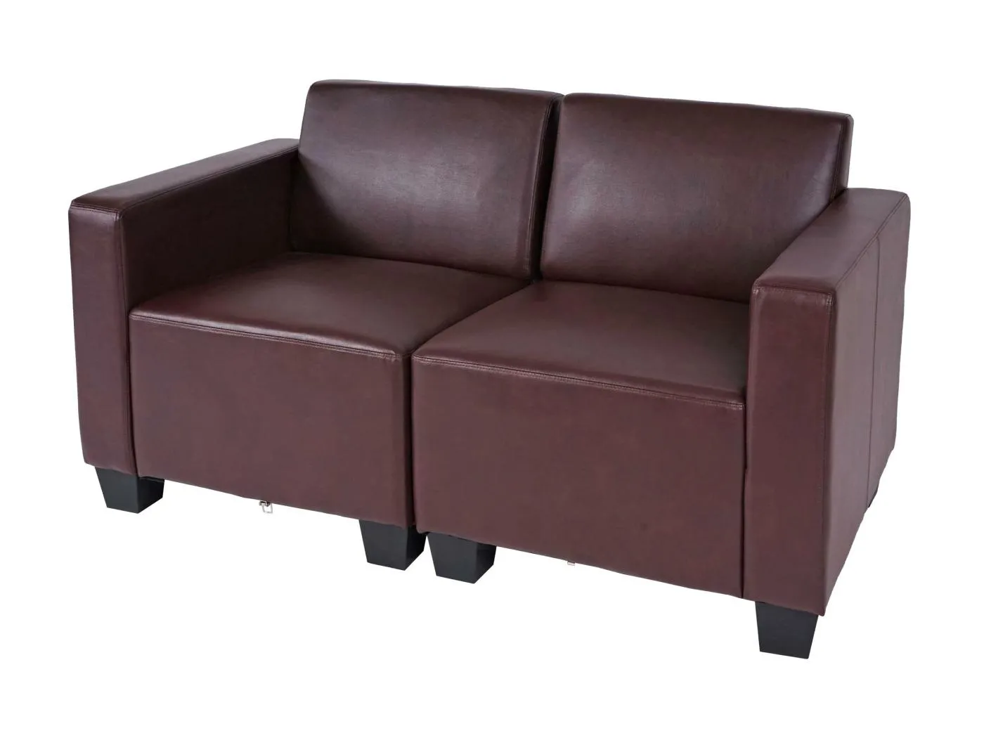 2-Sitzer Sofa Moncalieri, Rot-braun
