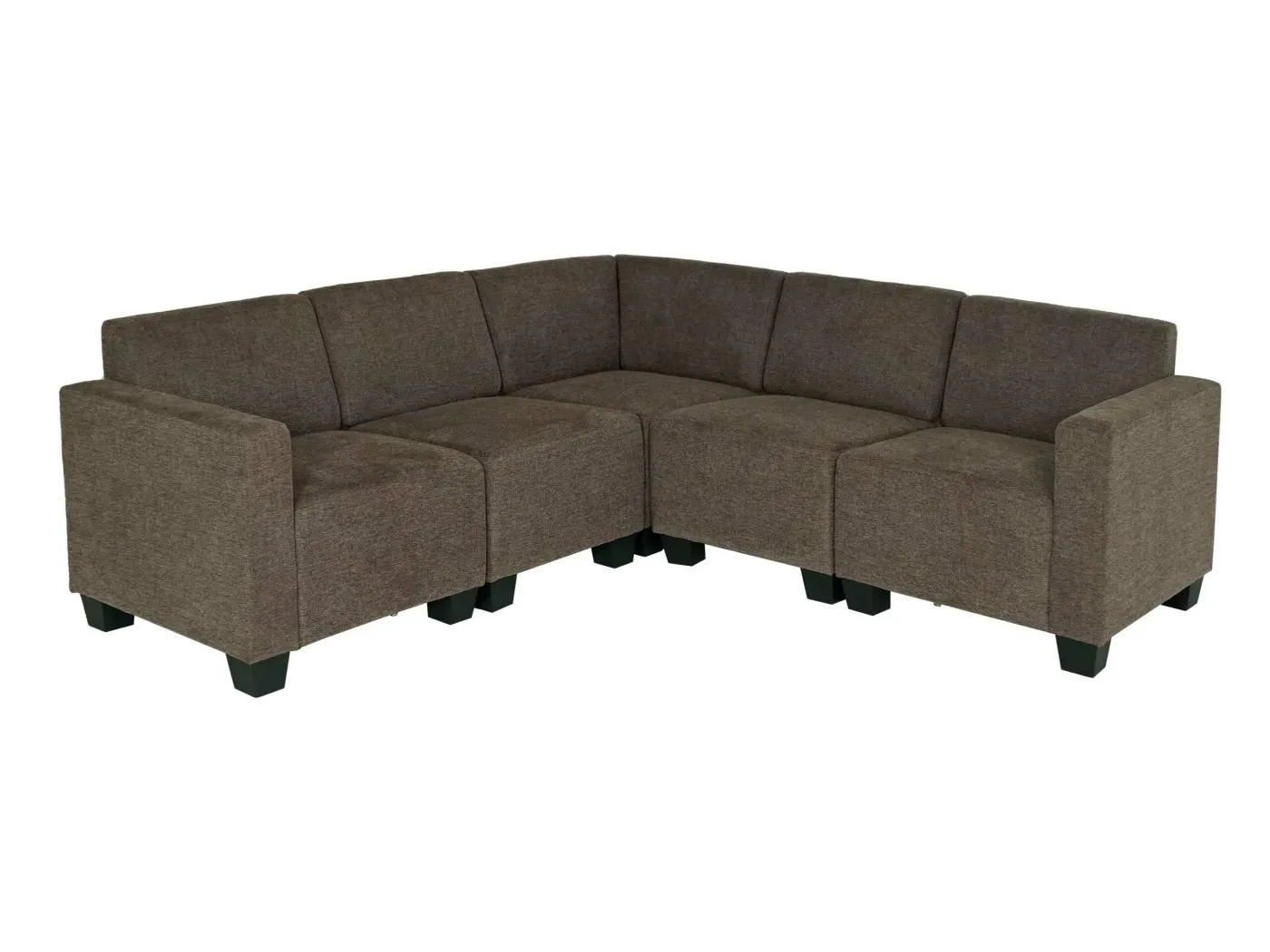 Sofa-System Couch-Garnitur Moncalieri, Braun