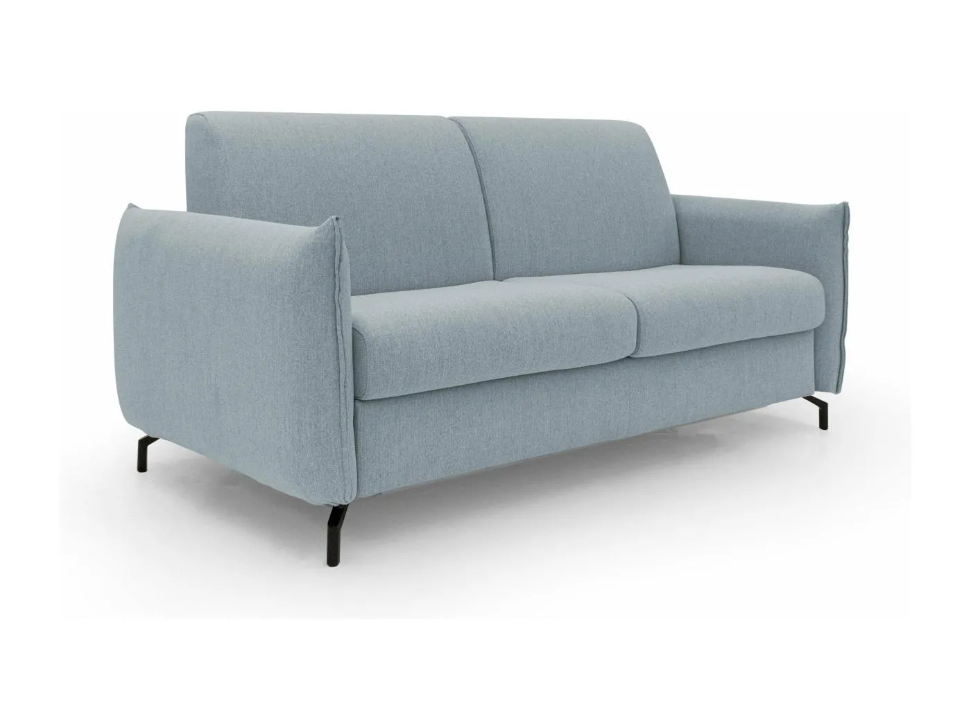 Scarlet Schlafsofa aus wasserfestem Baumwollmischgewebe T19 175 cm (mat.120x197) baby blau