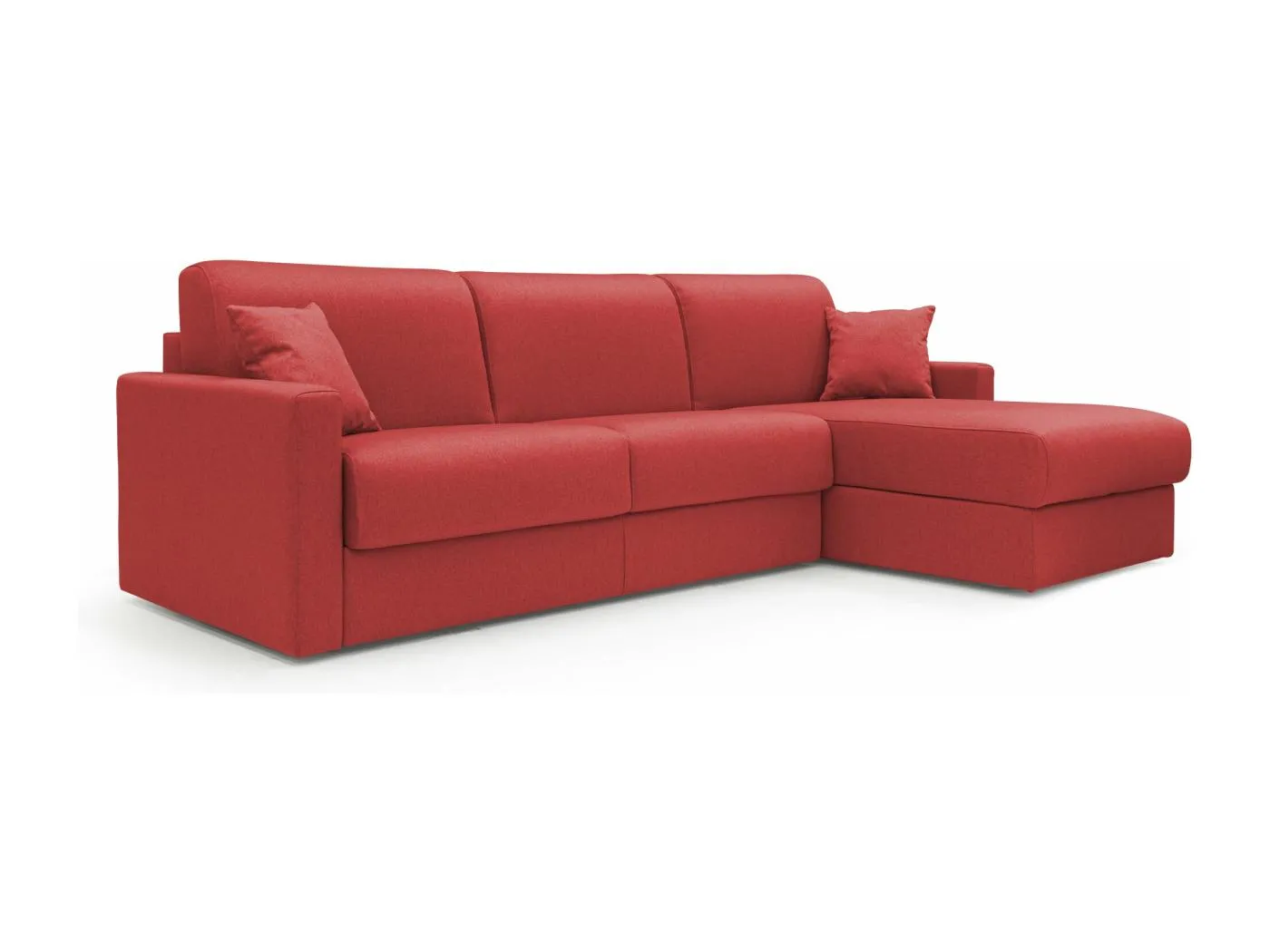 Chris 5-Sitzer-Ecksofa aus wasserfestem Stoff T13 288 cm rechts (mat. 160x197) rot