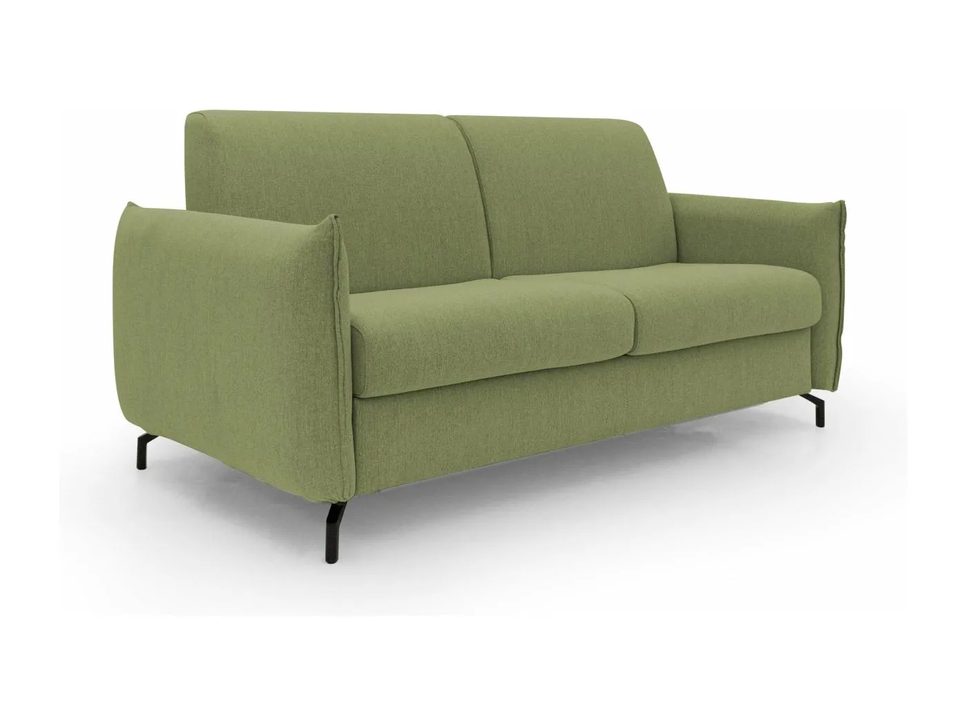 Scarlet Schlafsofa aus wasserfestem Baumwollmischgewebe T19 195 cm (mat.140x197) grün