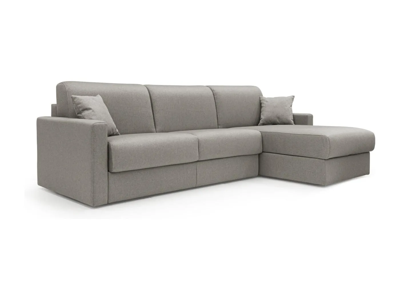 Chris 5-Sitzer-Ecksofa aus wasserfestem Stoff T13 288 cm rechts (mat. 160x197) taupe