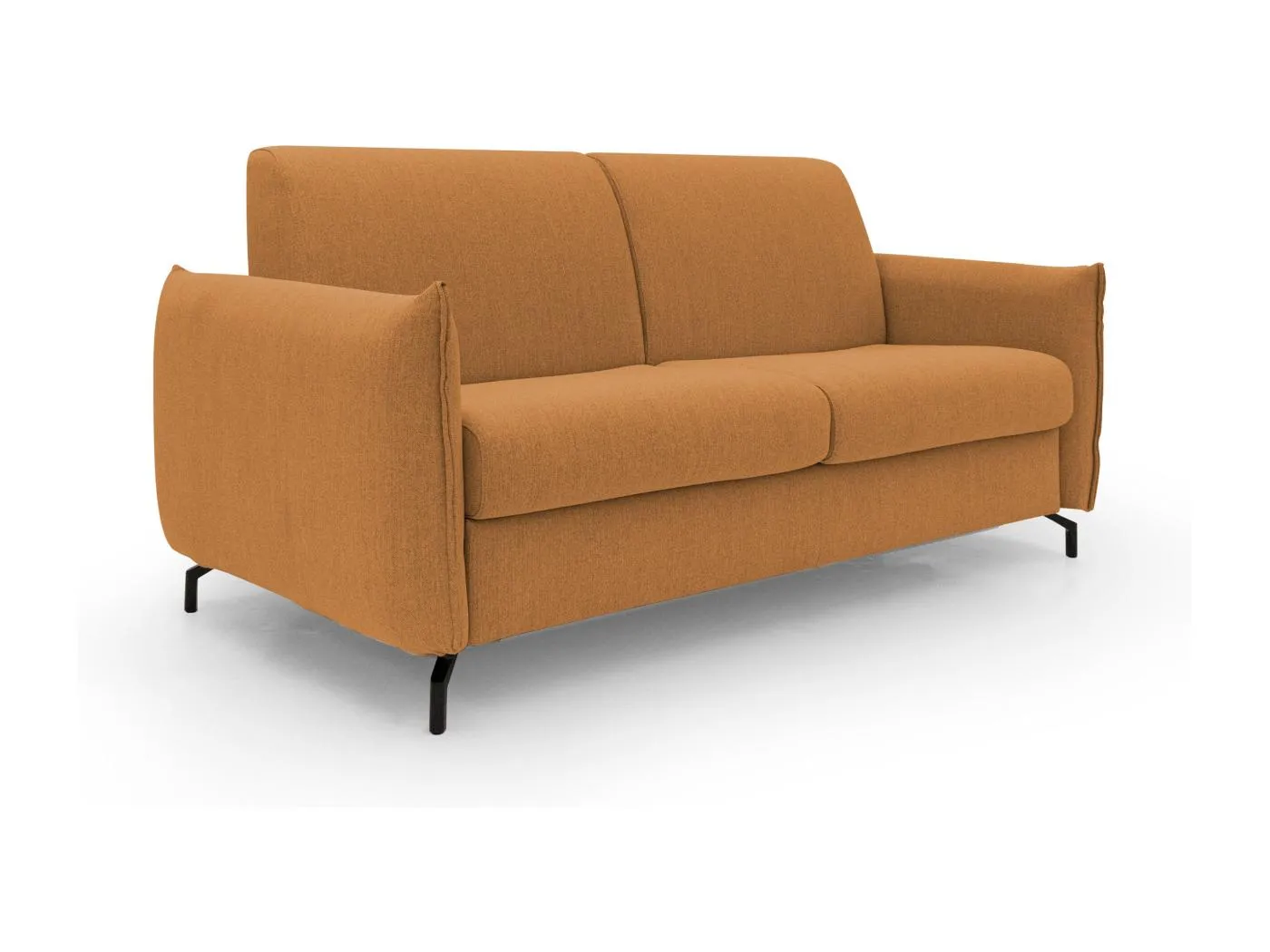 Scarlet Schlafsofa aus wasserfestem Baumwollmischgewebe T19 175 cm (mat.120x197) orange