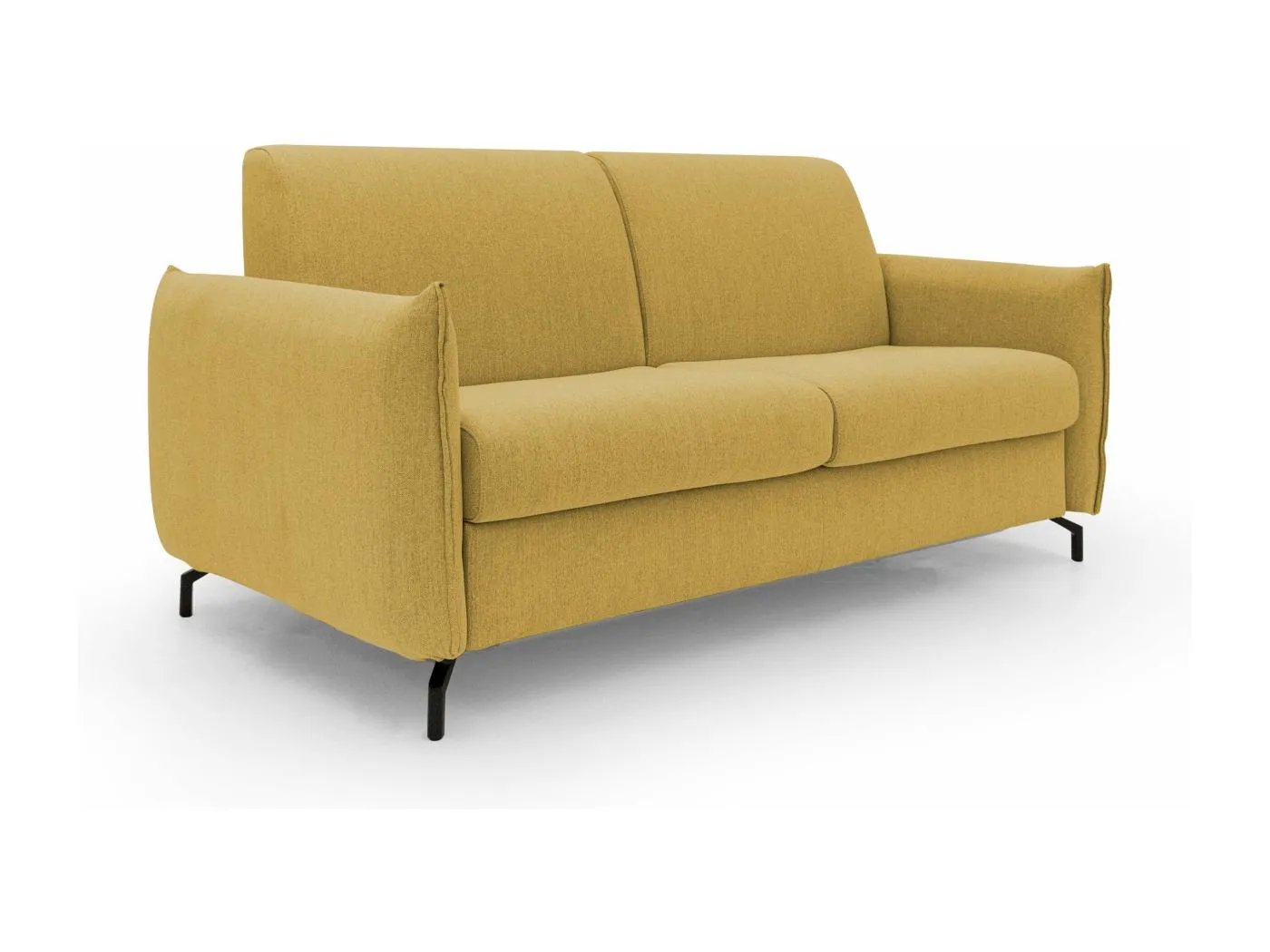 Scarlet Schlafsofa aus wasserfestem Baumwollmischgewebe T19 175 cm (mat.120x197) gelb