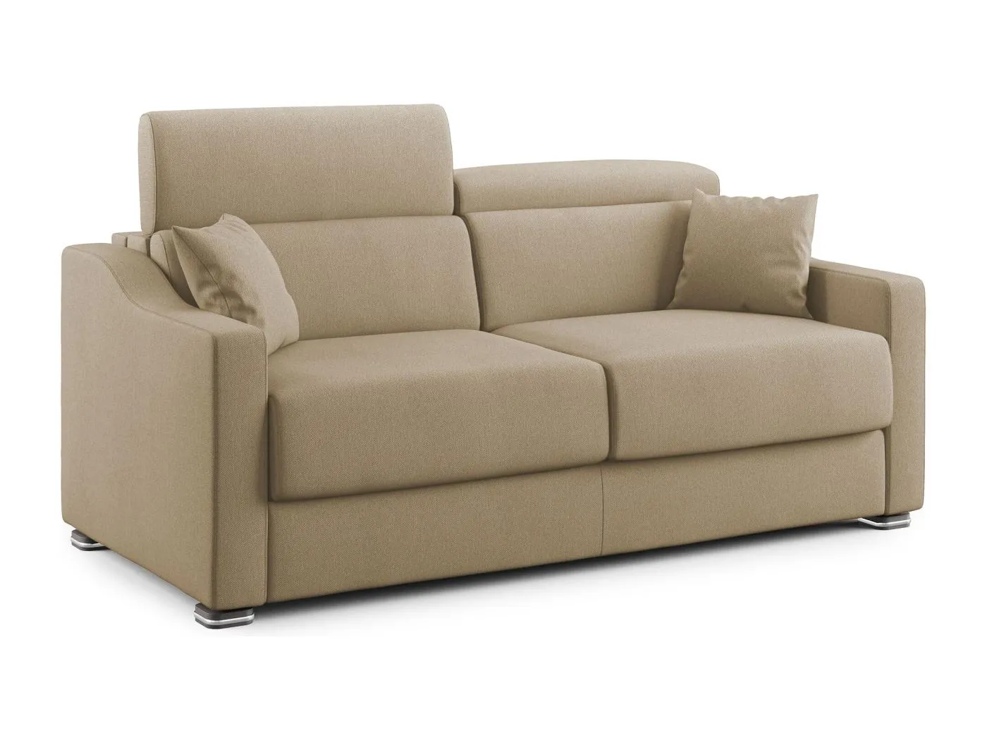 Amber Schlafsofa aus schmutzabweisendem Stoff T05 171 cm (mat. 120x197)  beige