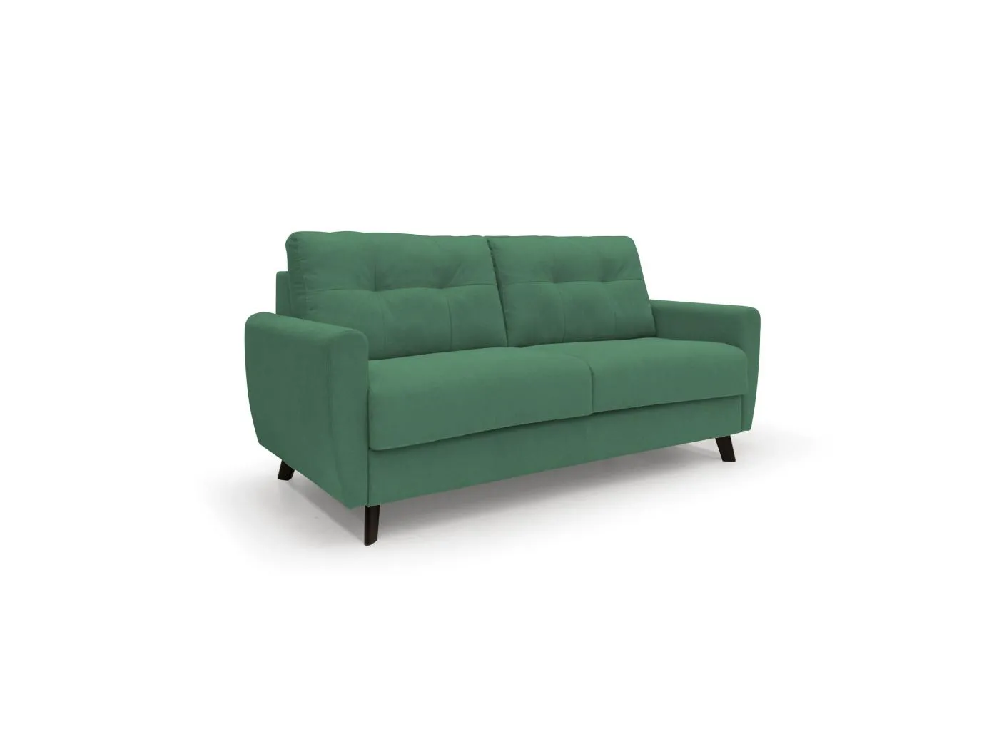 Callisto Schlafsofa aus weichem, wasserfestem Stoff T02 188 cm (mat. 140x197) grün