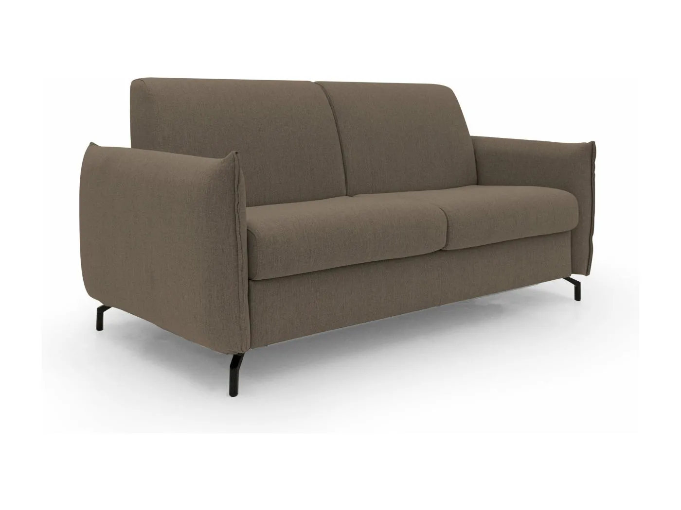 Scarlet Schlafsofa aus wasserfestem Baumwollmischgewebe T19 195 cm (mat.140x197) braun