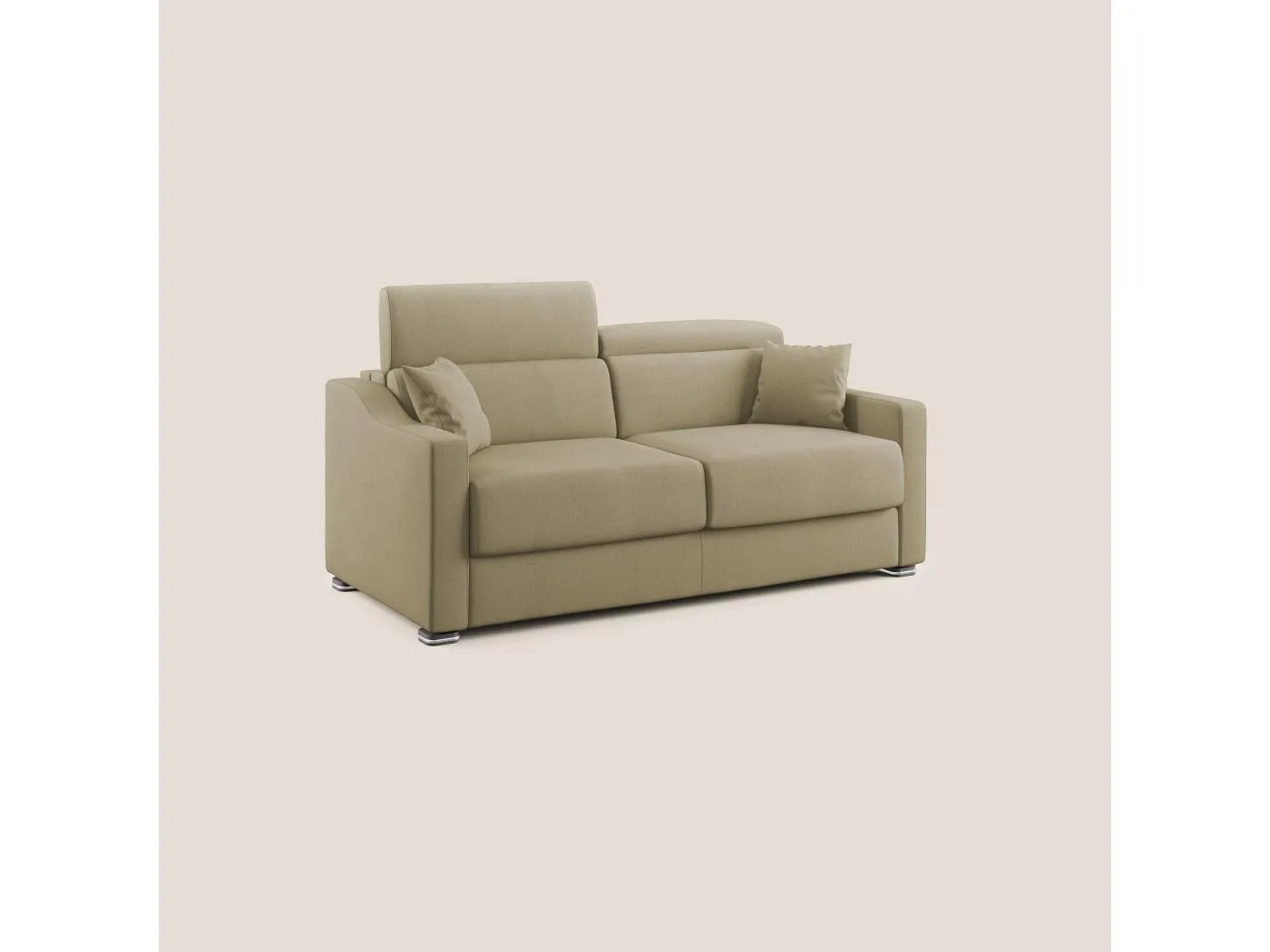 Amber Schlafsofa aus schmutzabweisendem Stoff T05 171 cm (mat. 120x197)  kamel