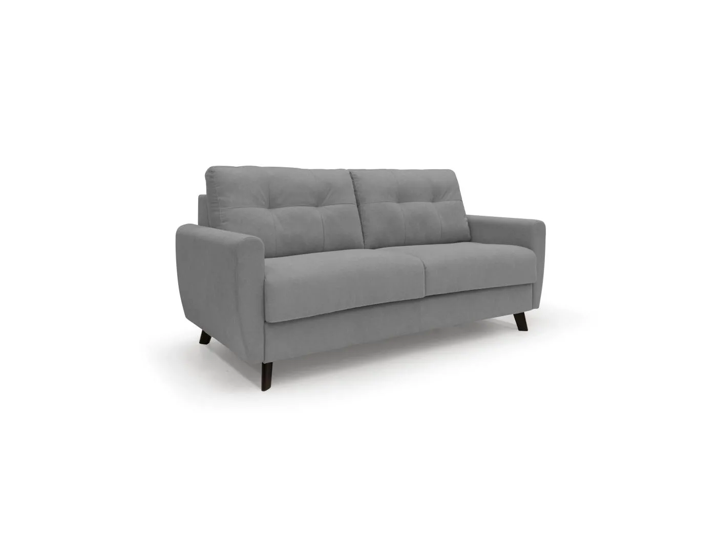 Callisto Schlafsofa aus weichem, wasserfestem Stoff T02 168 cm (mat. 120x197) grau