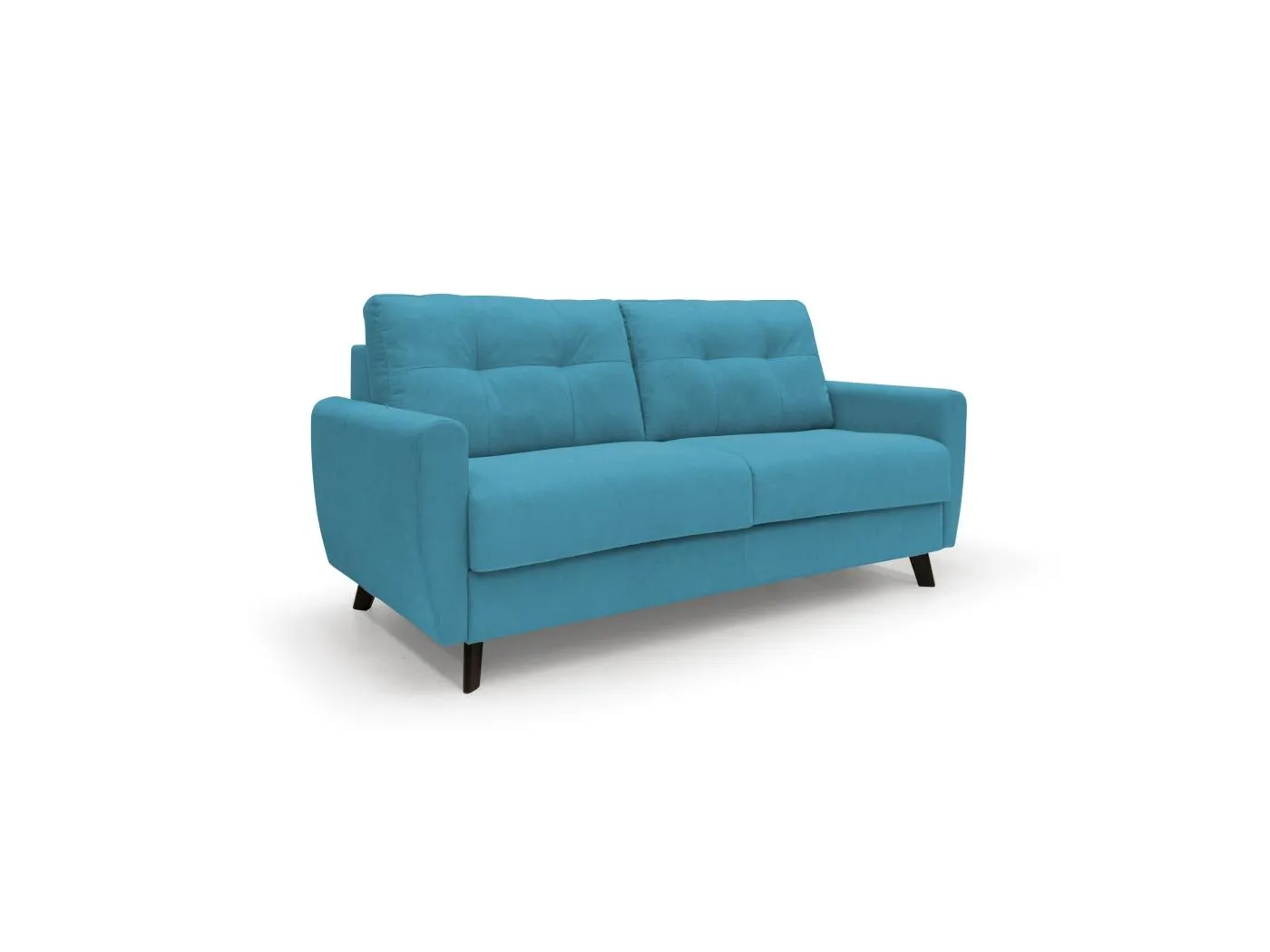 Callisto Schlafsofa aus weichem, wasserfestem Stoff T02 188 cm (mat. 140x197) hellblau