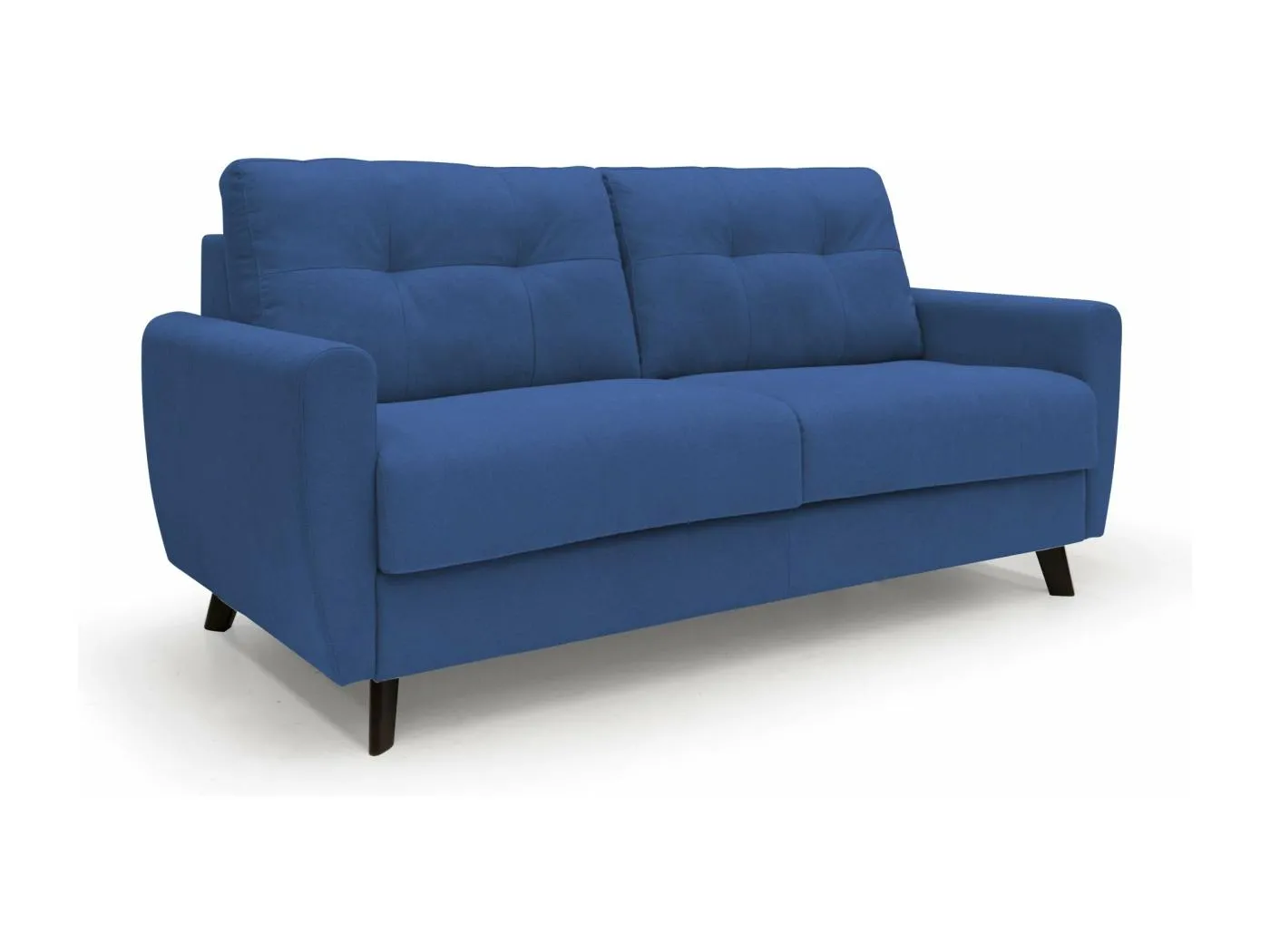 Callisto Schlafsofa aus weichem, wasserfestem Stoff T02 208 cm (mat. 160x197) blau