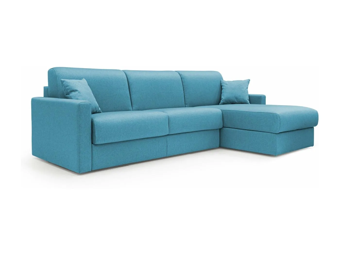 Chris 5-Sitzer-Ecksofa aus wasserfestem Stoff T13 288 cm links (mat. 120x197) hellblau