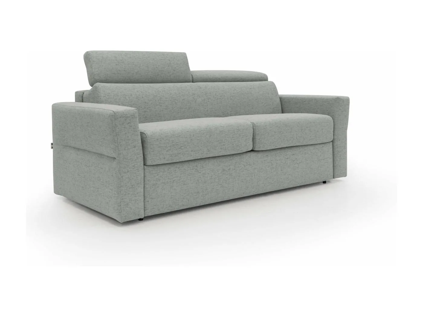 Avalon Schlafsofa mit 18 cm hoher Matratze aus wasserfestem Stoff T03 220 cm (160x197) hellgrau