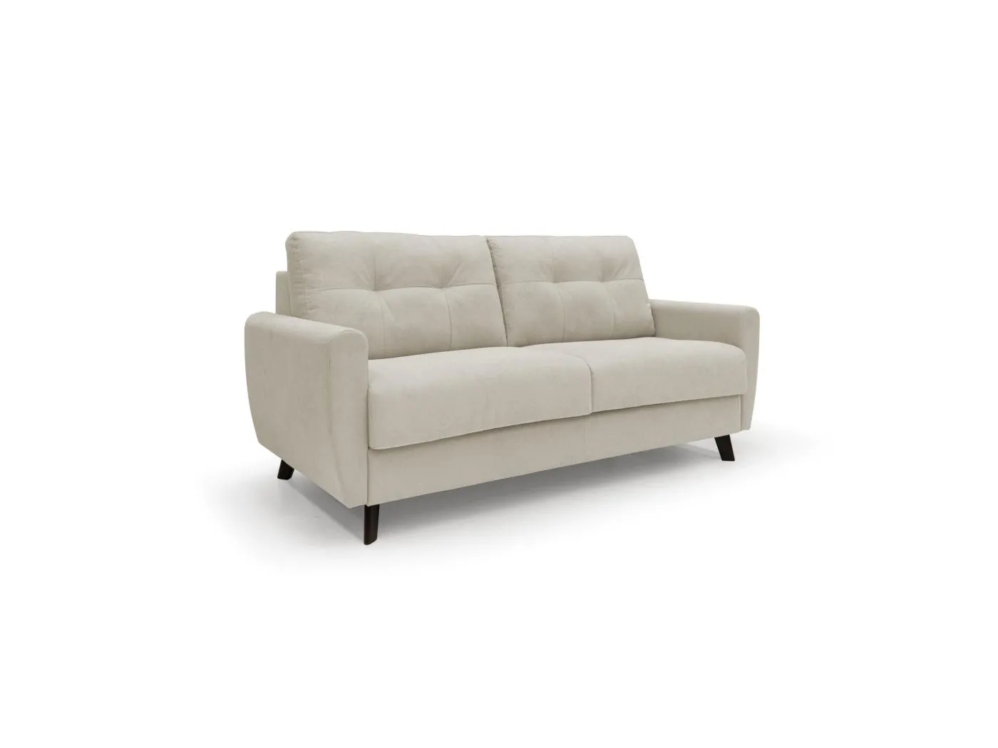 Callisto Schlafsofa aus weichem, wasserfestem Stoff T02 168 cm (mat. 120x197) creme