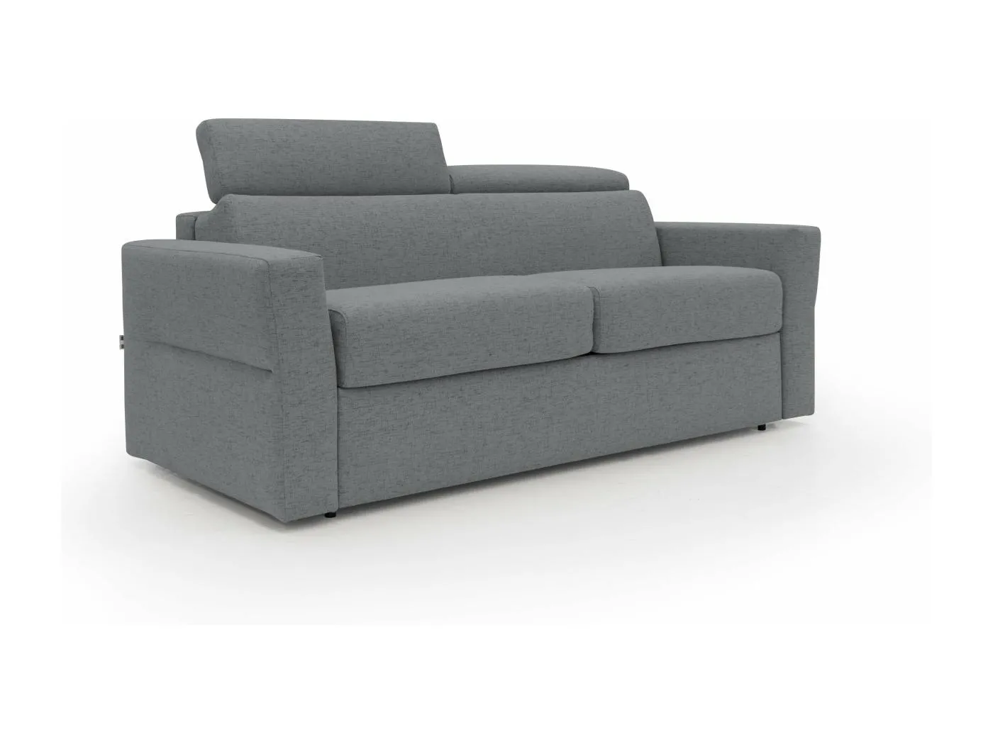 Avalon Schlafsofa mit 18 cm hoher Matratze aus wasserfestem Stoff T03 220 cm (160x197) grau
