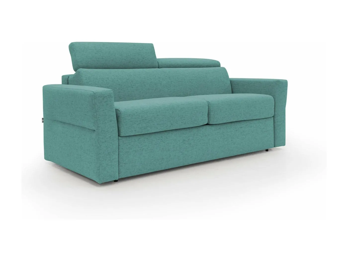 Avalon Schlafsofa mit 18 cm hoher Matratze aus wasserfestem Stoff T03 180 cm (120x197) aquamarin