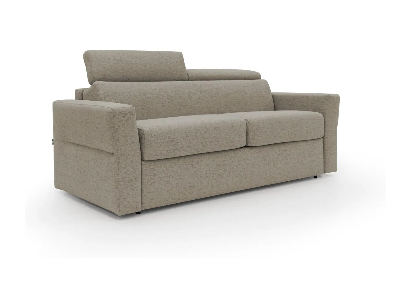 Avalon Schlafsofa mit 18 cm hoher Matratze aus wasserfestem Stoff T03 200 cm (140x197) braun