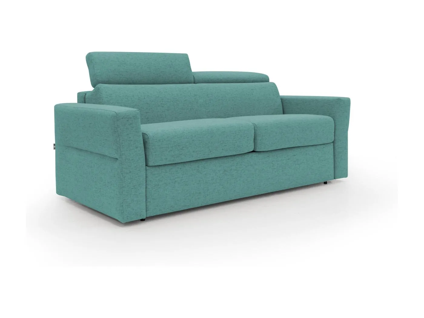Avalon Schlafsofa mit 18 cm hoher Matratze aus wasserfestem Stoff T03 200 cm (140x197) aquamarin
