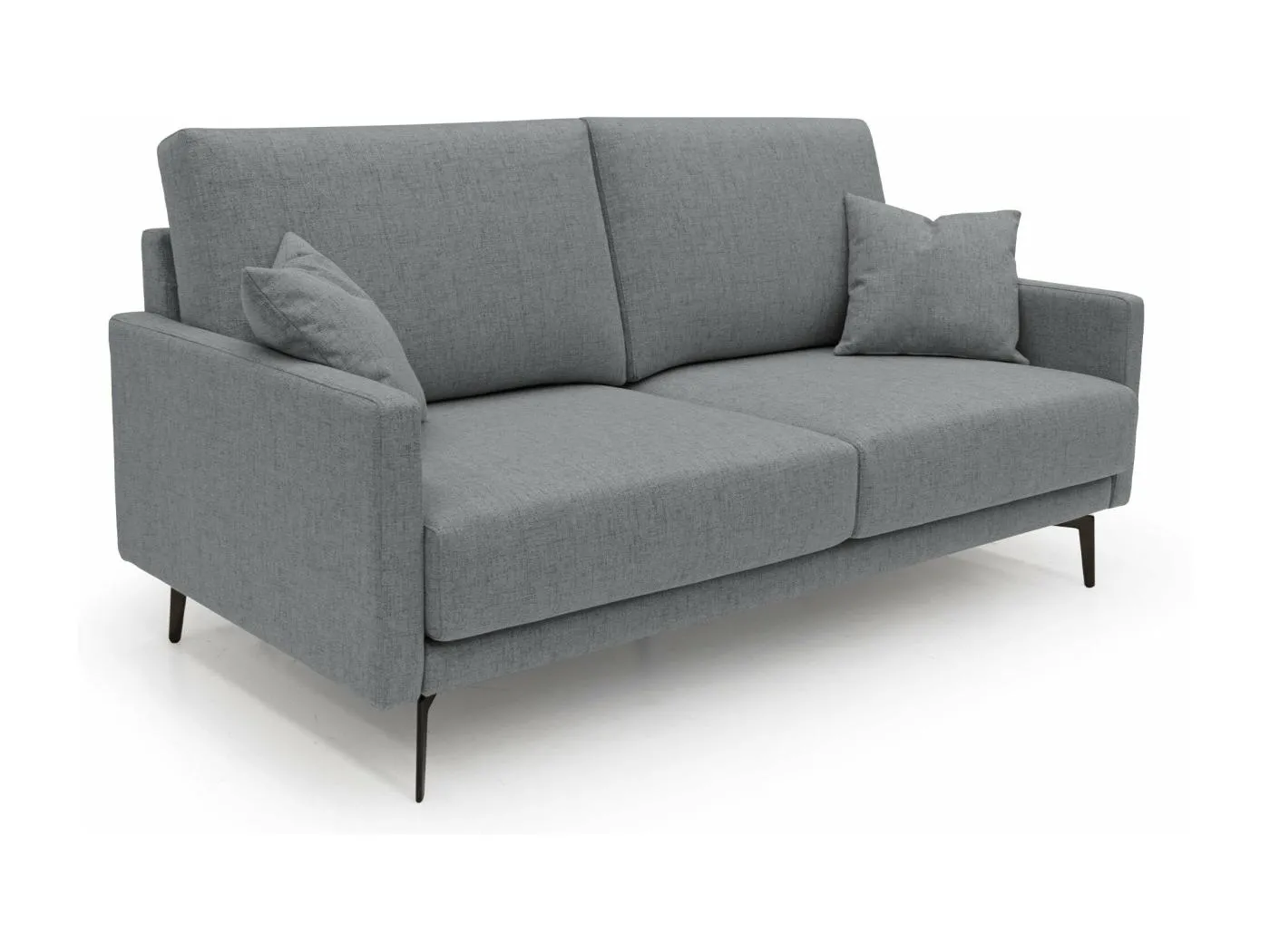 Saturno modernes Sofa aus weichem wasserfestem Stoff T03 140 cm grau