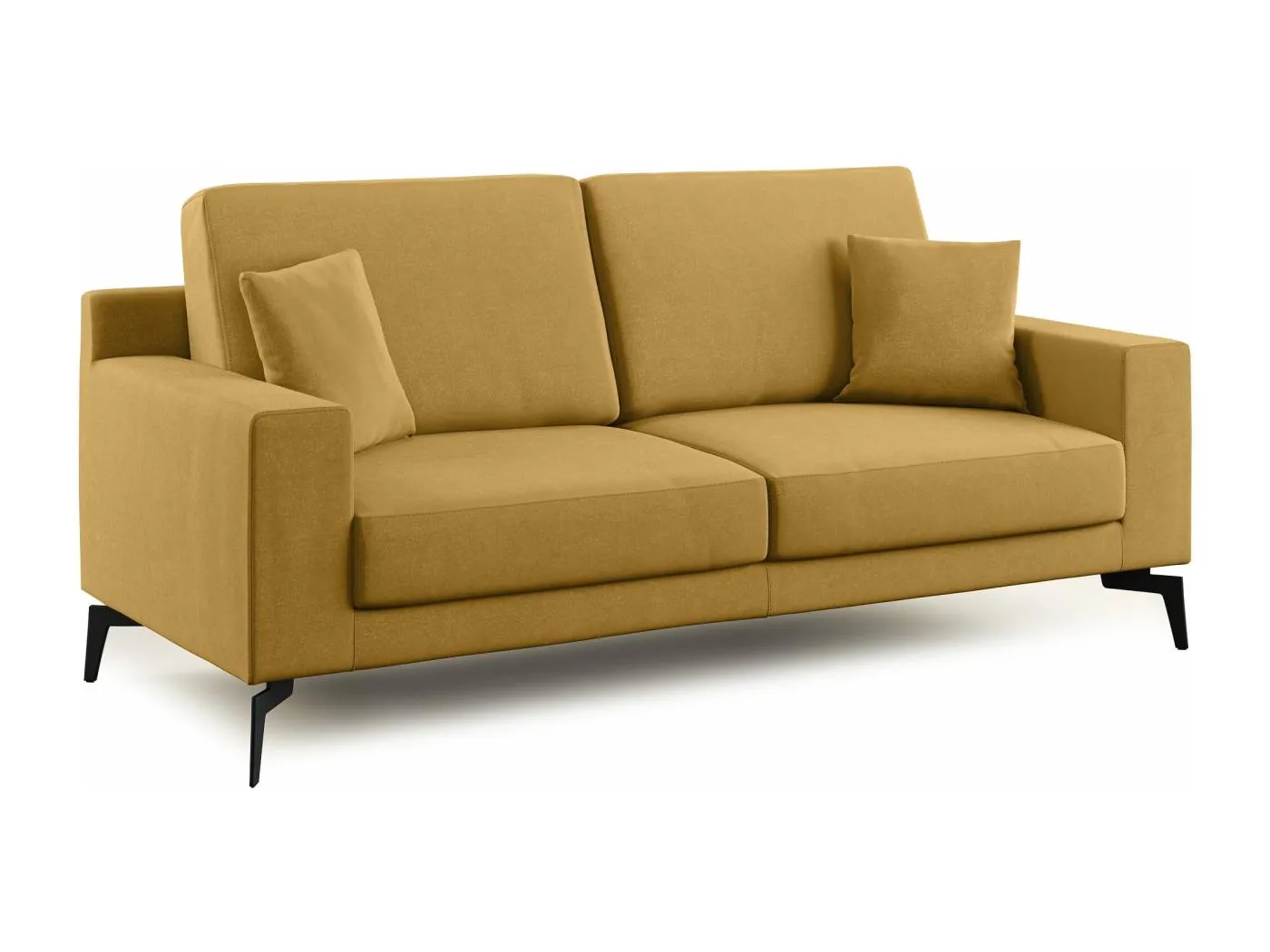 Prestige modernes Sofa aus abwaschbarer Mikrofaser T11 206 cm gelb