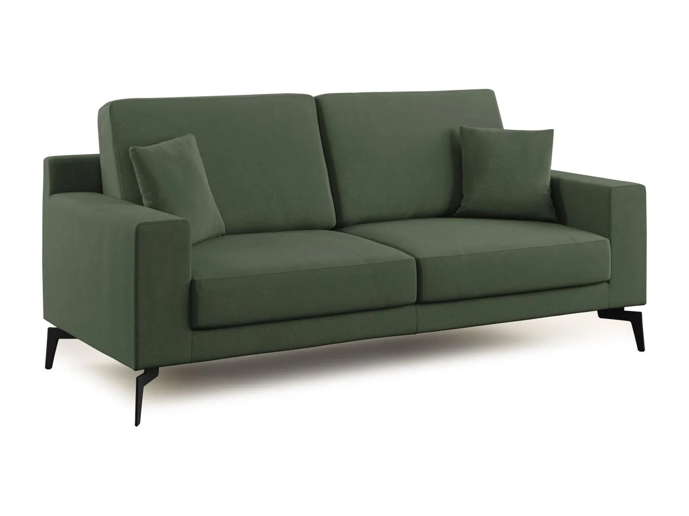 Prestige modernes Sofa aus abwaschbarer Mikrofaser T11 186 cm grün