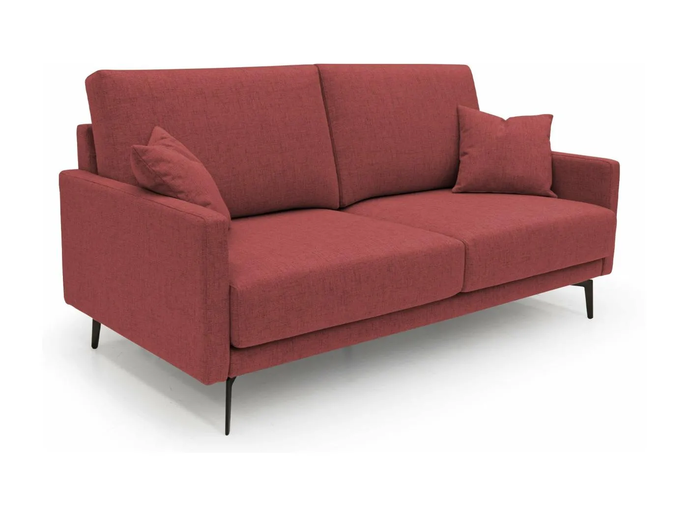 Saturno modernes Sofa aus weichem wasserfestem Stoff T03 140 cm rot