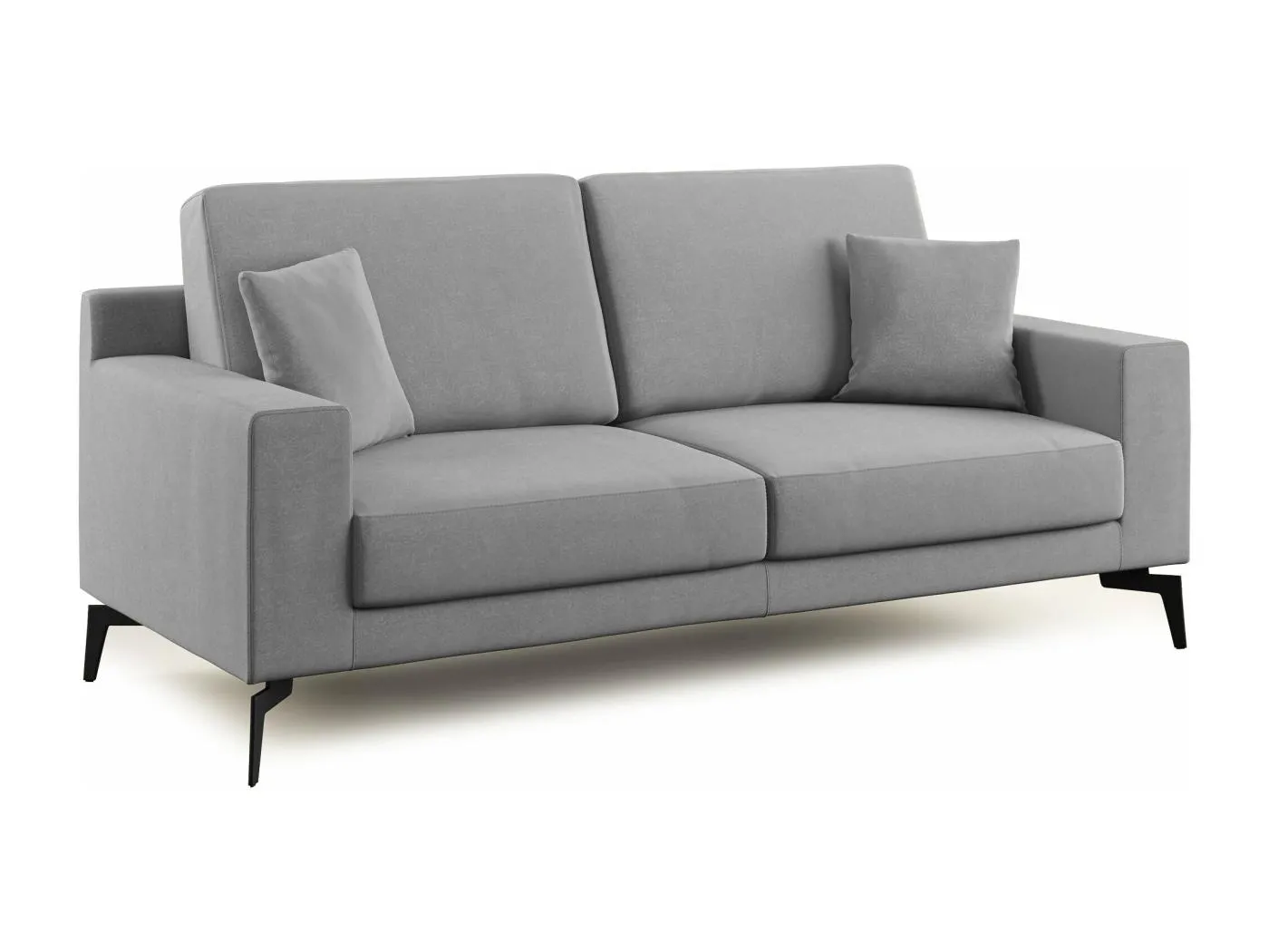 Prestige modernes Sofa aus abwaschbarer Mikrofaser T11 186 cm  grau